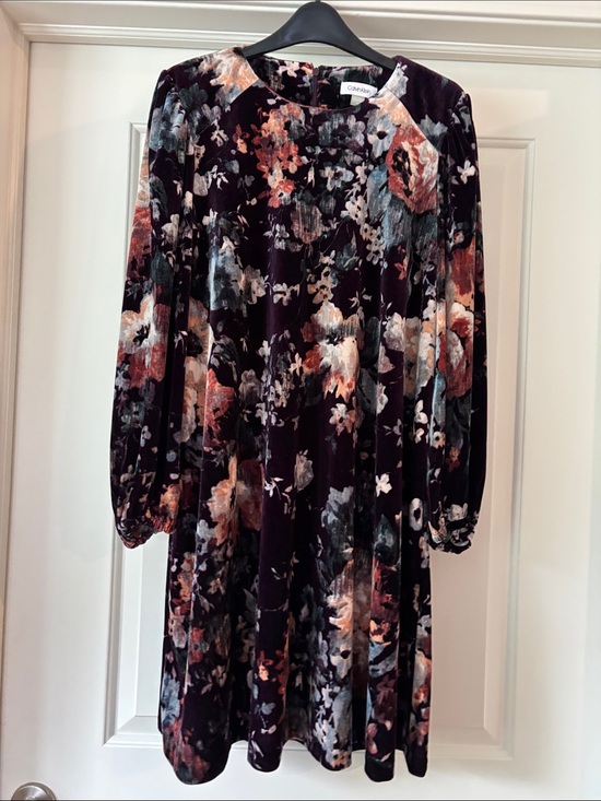 calvin klein burgundy velvet dress | Dresses | Calvin Klein Floral Longsleeve Ladies dresses Color:Fog Crafted in our premium 雪纺-0415 Something Blue Wedding Venue
